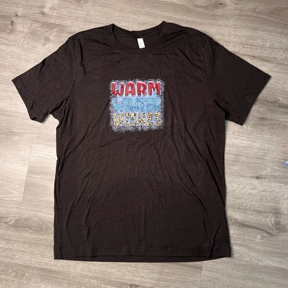 B&C Warm Winter Wishes Heather Tee